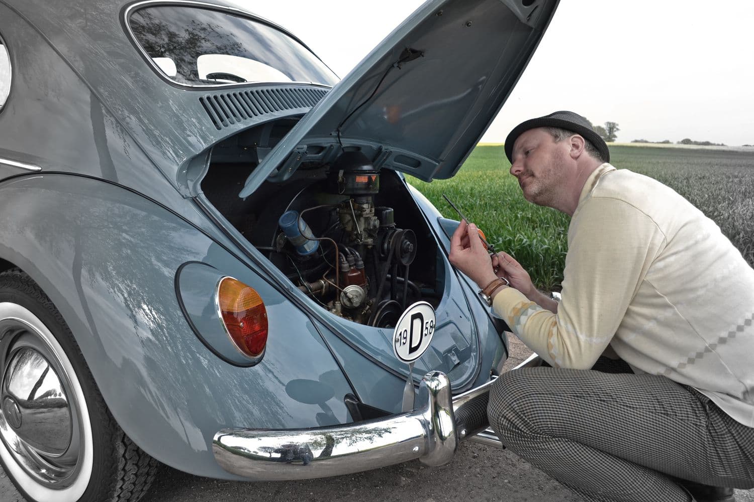 VW Käfer: Oldtimer im Portrait Motor